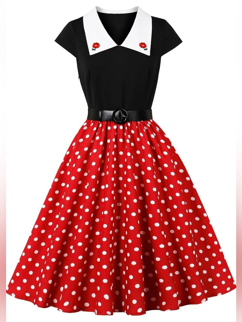 NWOT Wellwits Retro Polkadot Dress - XL